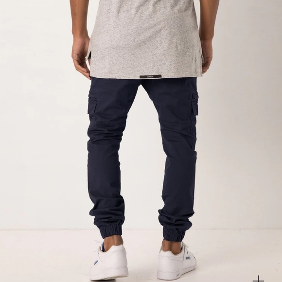 ZANEROBE Supershot Navy Cargo Jogger Pants SZ 34 - Picture 4 of 13